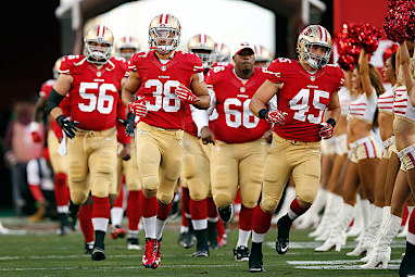 Jarryd Hayne's San Francisco 49ers round off the list with a value of $3.78 billion.