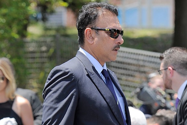 The team's director Ravi Shastri also attended.