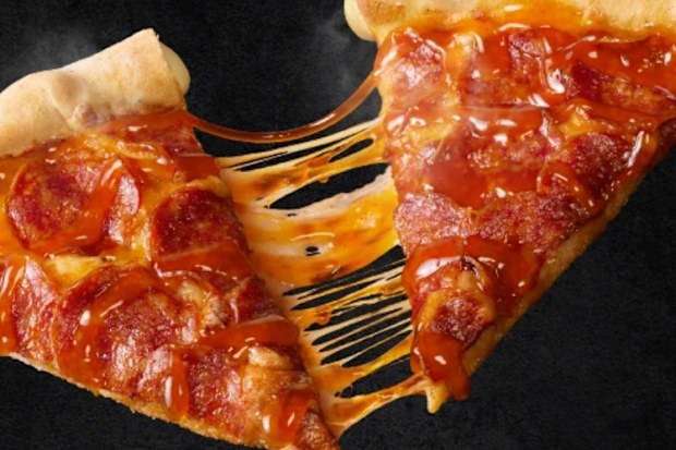 pizza hut hot honey pizza and chicken wings