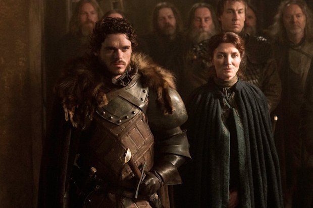 Robb and Catelyn Stark on Game of Thrones