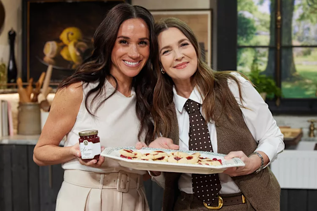 Meghan, the Duchess of Sussex, with Drew Barrymore.