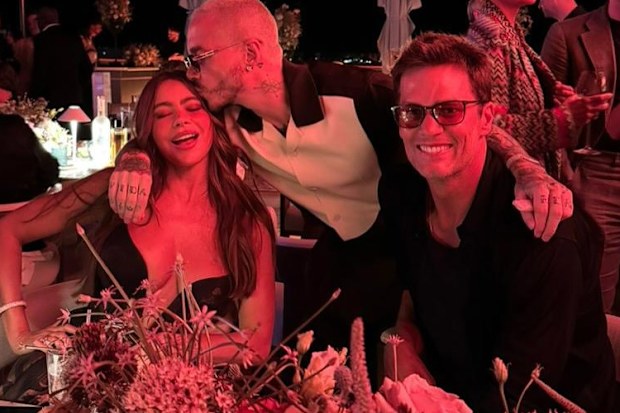 Sofia Vergara and Tom Brady on the Ritz Carlton superyacht