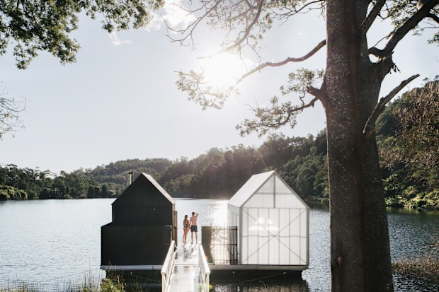 Floating Sauna Lake Derby