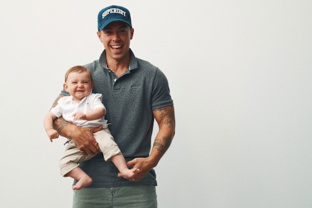 John Pearce with son Henry