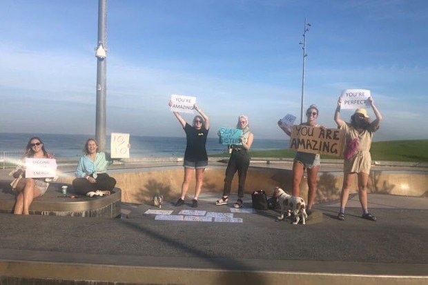 Women protest in Scarborough Beach