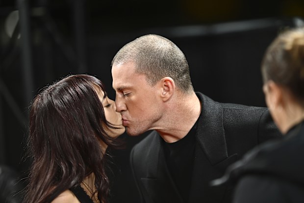 LONDON, ENGLAND - OCTOBER 14: Inka WIlliams and Channing Tatum attend the "Roofman" Headline Gala at the 69th BFI London Film Festival at The Royal Festival Hall on October 14, 2025 in London, England. (Photo by Gareth Cattermole/Getty Images for BFI)