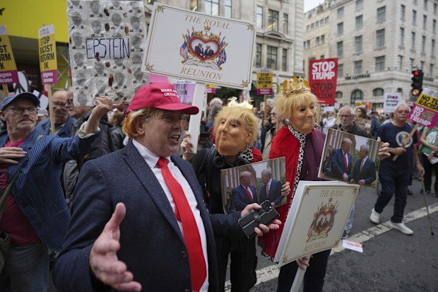 Donald Trump protests in London