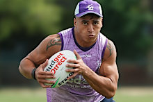 Manaia Waitere at Storm training.