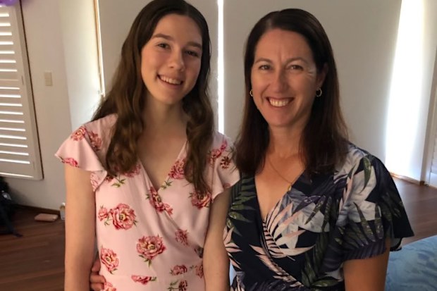 Chloe van Ommen with her mum.