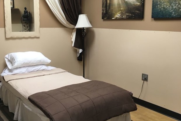 The sleep room inside the Las Vegas McCarran International Airport.