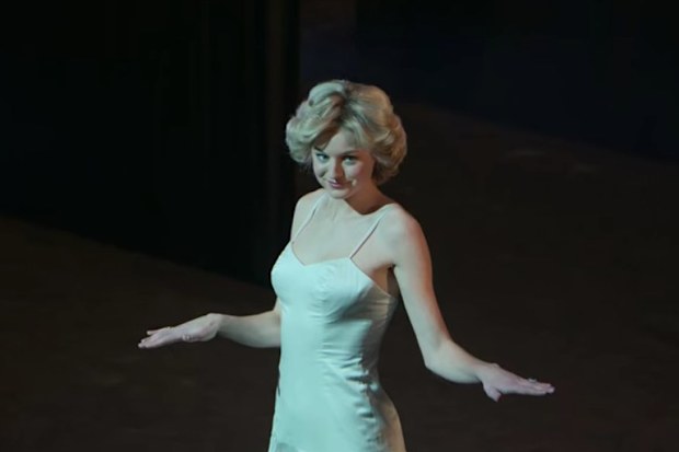 Emma Corrin as Princess Diana in The Crown.
