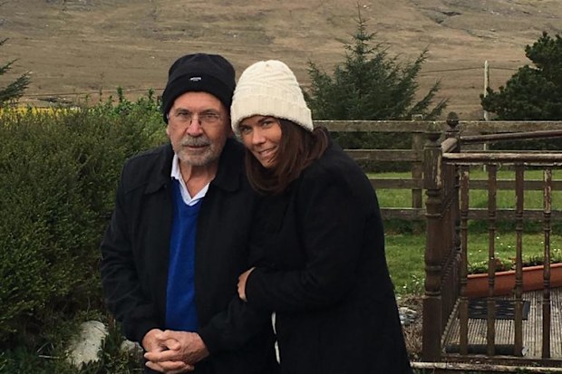 Suzanne with dad Roger after his diagnosis.