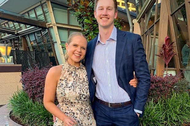 Abi and Matt are saving money on their honeymoon by opting for a more affordable destination than they otherwise would have gone to