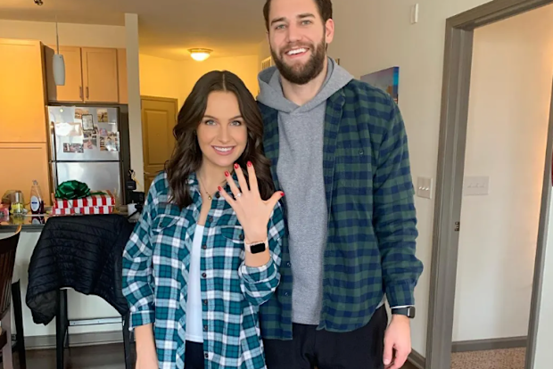 Clancy Burke and Zac Rogal became engaged in December last year.