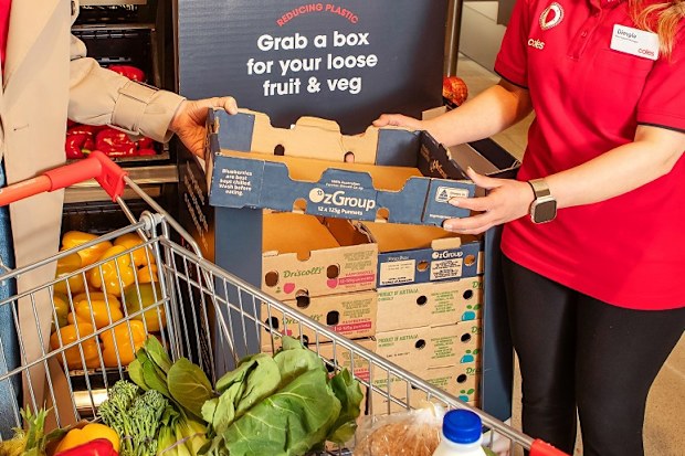 coles australia boxes trial 