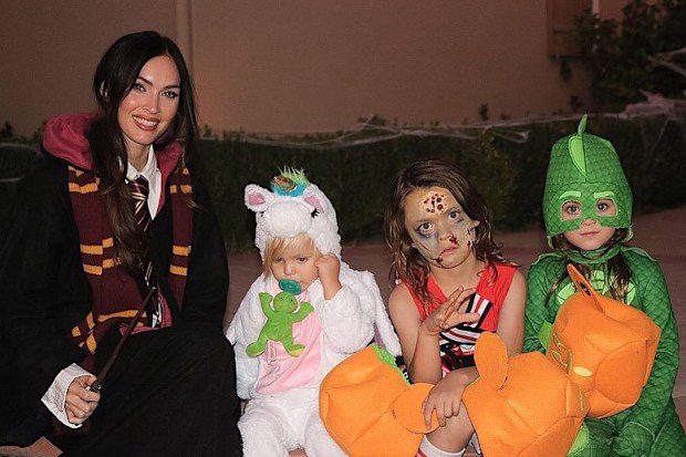 Megan Fox and her three sons Noah, Bodhi and Journey.