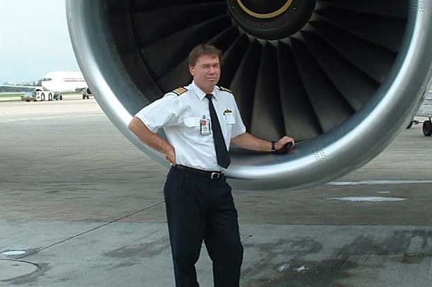 Former Qantas pilot Captain Jeremy Burfoot who has written a book. The Secret Life of Flying.