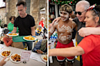 Families and friends are getting together to celebrate the holiday with lunches, trips to the beach and even a Sydney Harbour Bridge climb.