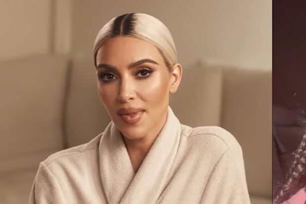 Left: Kim Kardashian, Right: North West.
