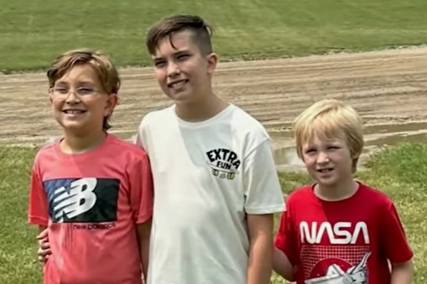 Noah and Weston's bravery was recognized by the local Sherriff's office. 