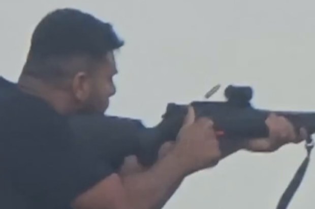 One of the alleged gunmen at Bondi Beach on December 14, 2025.