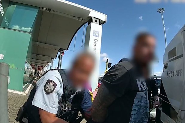 A man was arrested at Perth Airport after allegedly abusing staff.
