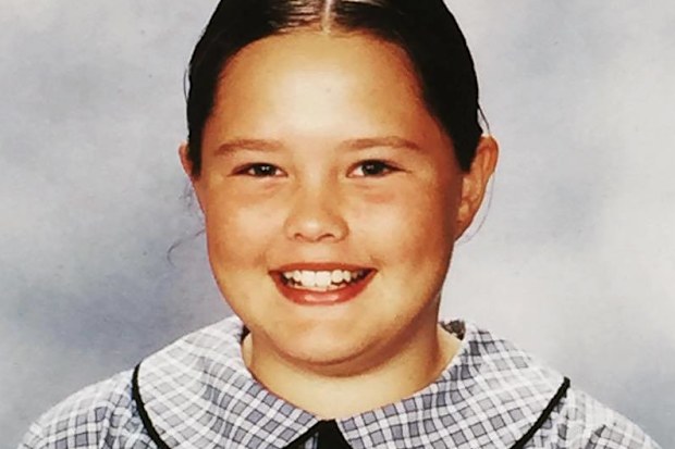 Georgina Burke as a child.