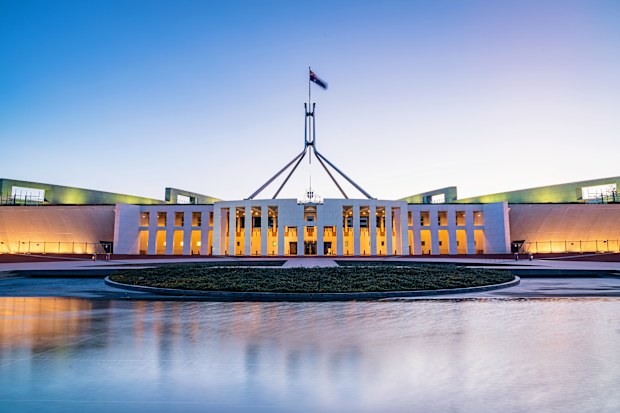 The Australian Parliament House.