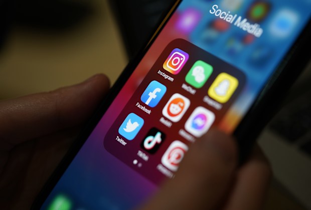 Social media apps. 