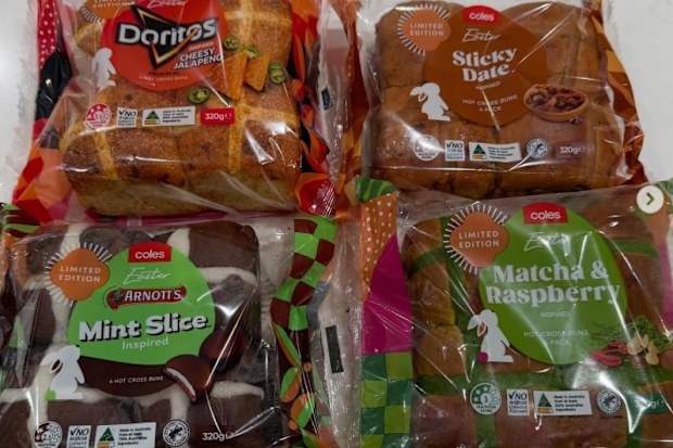 coles hot cross bun flavour collaborations february 2026