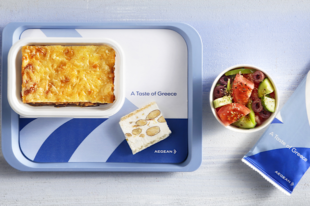 best airplane food - AEGEAN airlines
