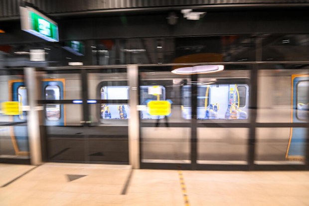 A train at Arden Street Metro Station