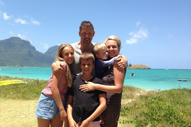 Tanya Plibersek with husband Michael Coutts-Trotter and children Anna, Joe and Louis