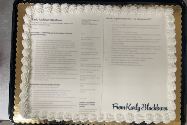 job seeker cake resume nike