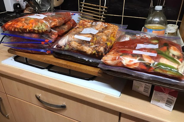 Batch cooking packing