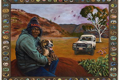 Billy Bain - Rona and Pig at Palm Valley