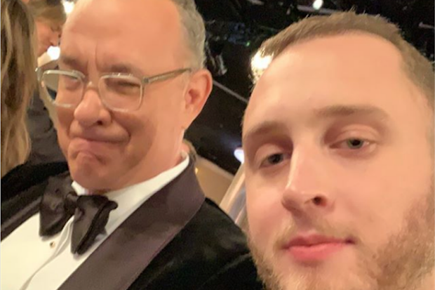 Tom Hanks and his son Chet.