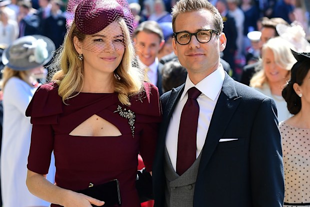 Jacinda Barrett and Gabriel Macht at Royal Wedding