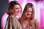 Greta Gerwig and Margot Robbie attend the "Barbie" Celebration Party at Museum of Contemporary Art on June 30, 2023 in Sydney, Australia. 