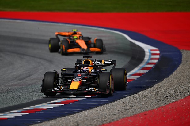 Max Verstappen of the Netherlands driving the (1) Oracle Red Bull Racing RB20 on track during the F1 Grand Prix of Austria at Red Bull Ring on June 30, 2024 in Spielberg, Austria. (Photo by James Sutton - Formula 1/Formula 1 via Getty Images)