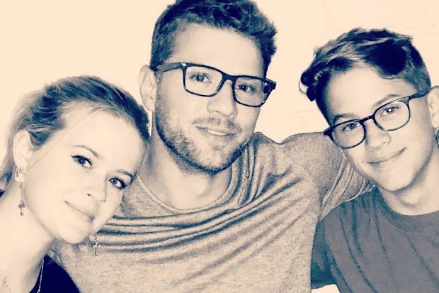 Ryan Phillippe with daughter Ava (left) and son Deacon (right).
