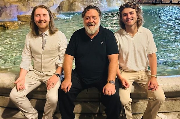 Russell Crowe and sons