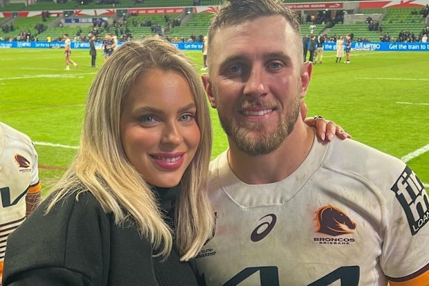 Kurt Capewell with his fiancee Skye