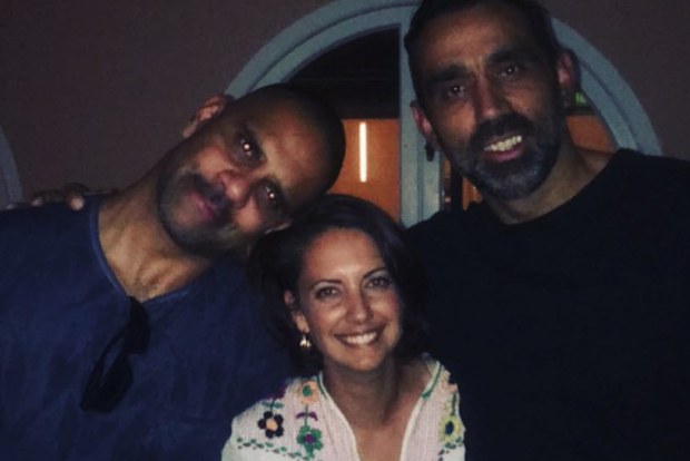 Brooke with Adam Goodes