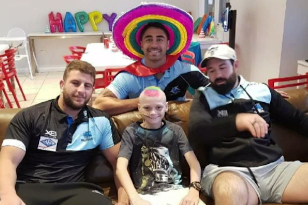 He was once a Parramatta Eels fan but changed, due to Shawn and the Sharks' support. 