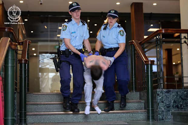 A second man has been arrested for allegedly trying to set a synagogue alight in Sydney's Inner West.