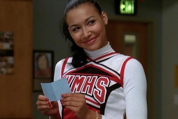 Naya Rivera as Santana Lopez on Glee.