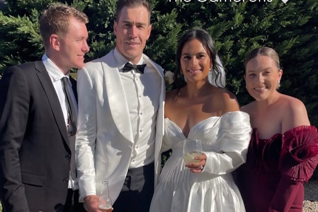 AFL star Jeremy Cameron and  Indiana Putra marry.