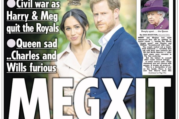 British newspapers react to Prince Harry and Meghan Markle's shock move