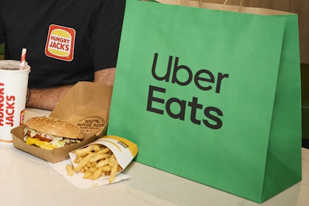 hungry jacks exclusive partnership uber eats